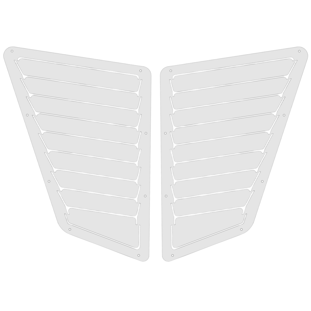 Universal Hood Louvers 6x12x9"