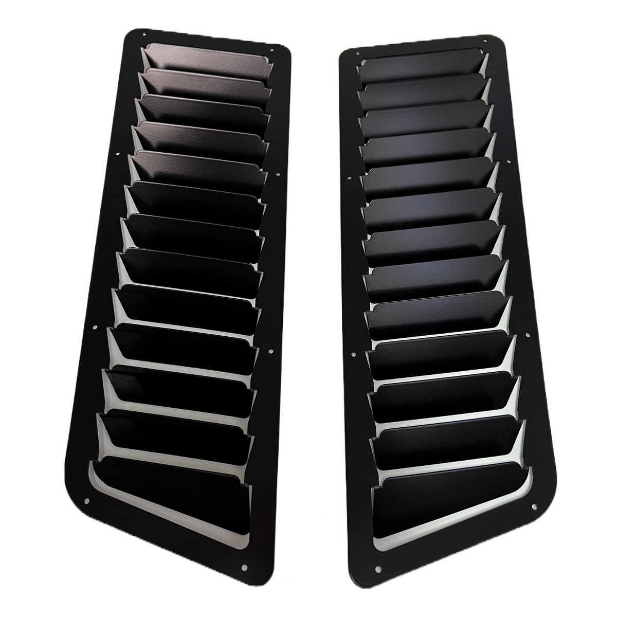 Universal Hood Louvers (Angled) 6x16.7" Spiked Performance